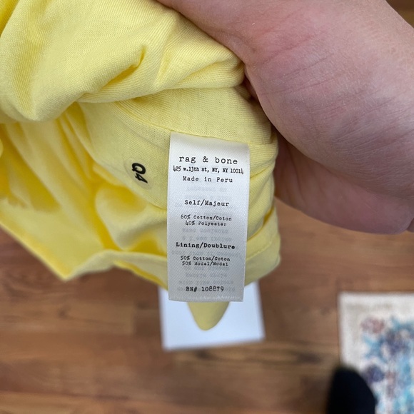 Rag & Bone Knit The Ribbed Dress in Yellow - Picture 7 of 8